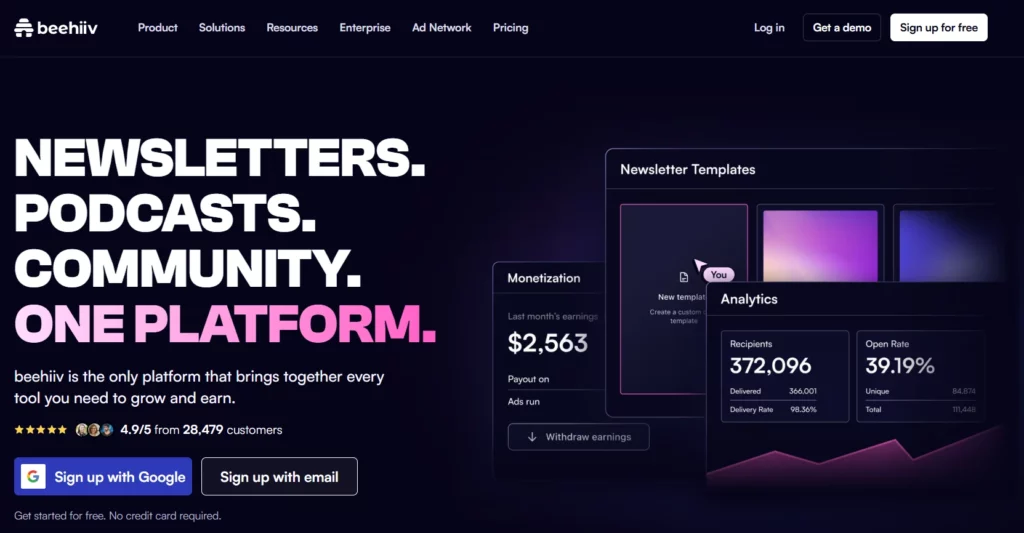 9 Best Email Marketing Software Picks for Affiliate Marketers 7 beehiiv