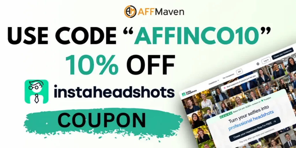 Купон InstaHeadshots 2026: AFFINCO10 на знижку 10% на всі набори 1 Код купона InstaHeadshots